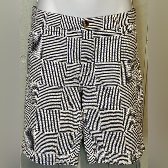 L.L. Bean Pants - L.L. Bean Black & White Striped Women's Shorts